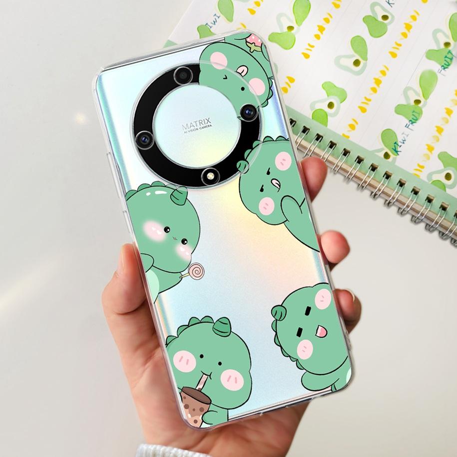 For Honor X9b 5G Case 2023 Fashion Flower Clear Silicone Soft Back Cover For Honor X9a RMO-NX1 Funda HonorX9 X 9 X 9B X 9A Coque