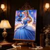 Disney Pearl Painting Cinderella and Stitch Ball Fantasy Creative Art 5D Exquisite Landscape Sparkling Craft Home Wall Decoration DIY Handmade Gift