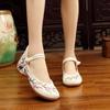 Fashion Vintage Woman Cloth Shoes Elegant Ethnic Style Casual Embroidery Streetwear Chinese Style Women Shoes Summer