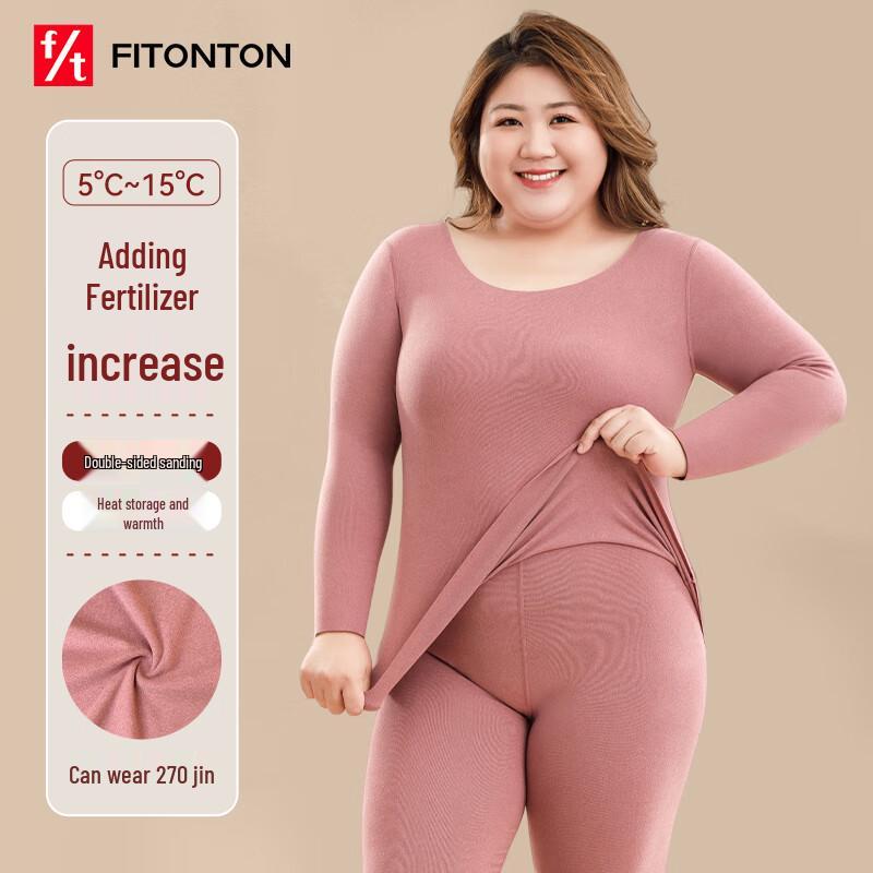 

Женский бесшовный термокомплект с круглым вырезом FitonTon 3XL