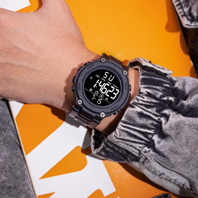 Men's Multifunctional Luminous Sports Watch - Outdoor Student Electronic Alarm Clock
