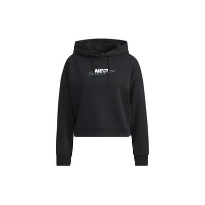 Neo Retro Pixel Style Logo Sports Hoodie Women Hoodies Black H18576