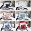 Korean Style PVC Jelly Bag Candy Color Shoulder Bag Simple Transparent Crossbody Bag  Travel