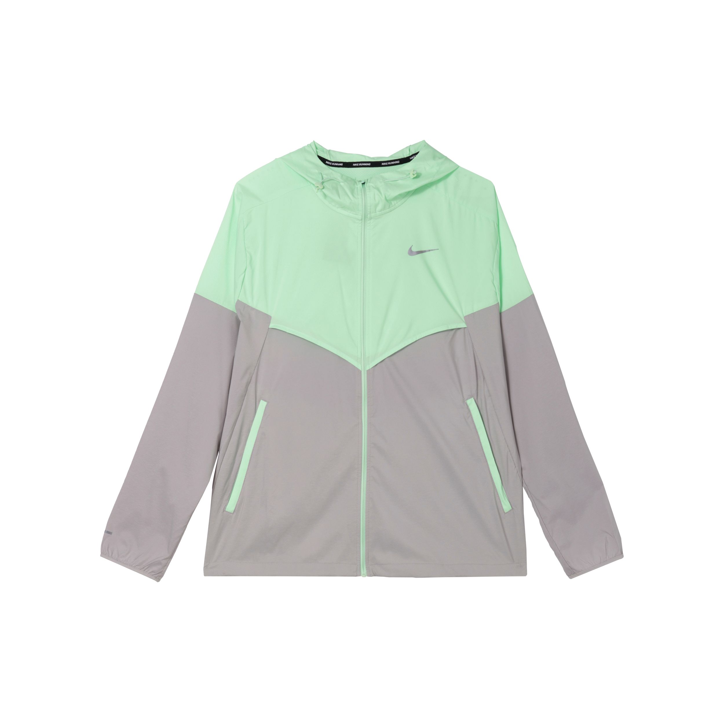 

Чоловіча куртка Nike Windrunner Color Block з капюшоном, повсякденна, з довгим рукавом, водонепроникна, легка, зелена пара FB7541376 XXL