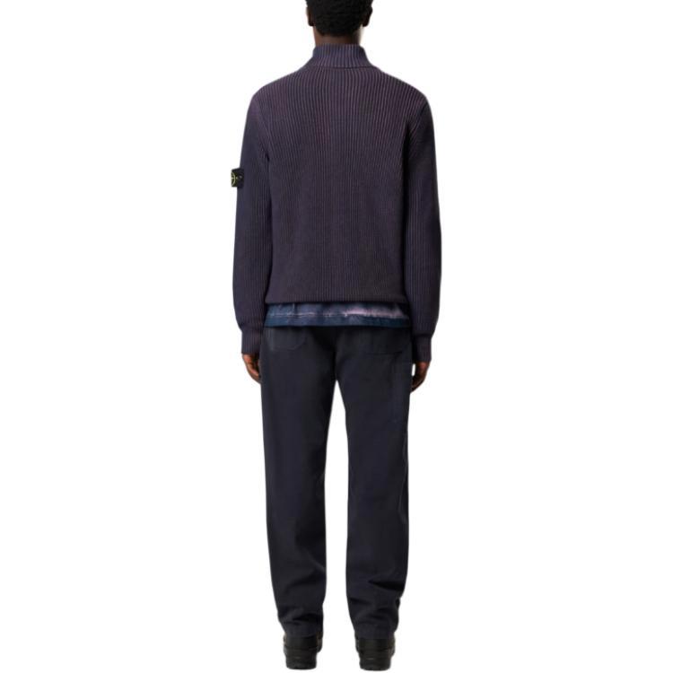 Europäischer Hoher Kragen Reißverschluss Unisex Strickpullover Cardigan