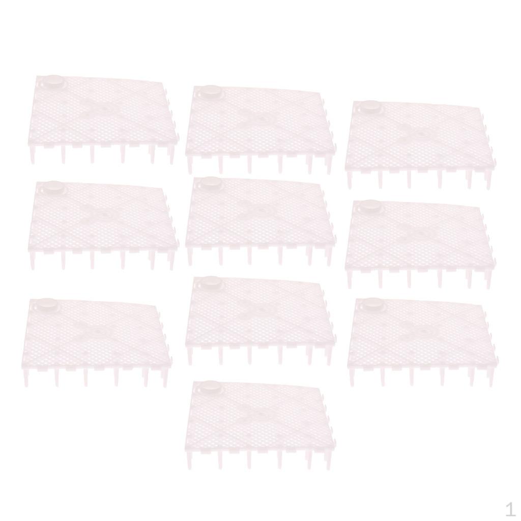 Plastic Aquarium Fish Tank Bottom Filter Board Plate 10 PCS