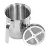 Double Layer Design Manual Milk Frother 800ML Capacity Stainless Steel Milk Frother  Coffee Making