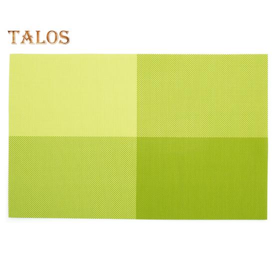 Placemat Wear Resistant Waterproof Non-slip Heat Insulation Rectangular Table Mat Glassware Cup Coaster