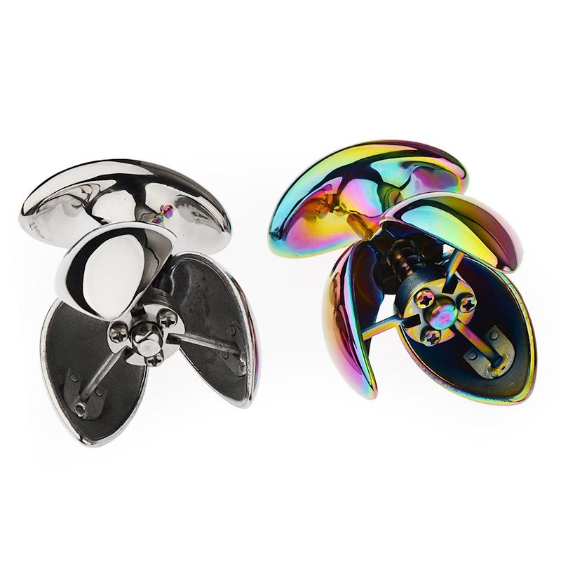Adult Products Sex Fun Products Anal Lock Chastity Lock Opening and Closing Butt Plug Dilator a SM Metal Toy