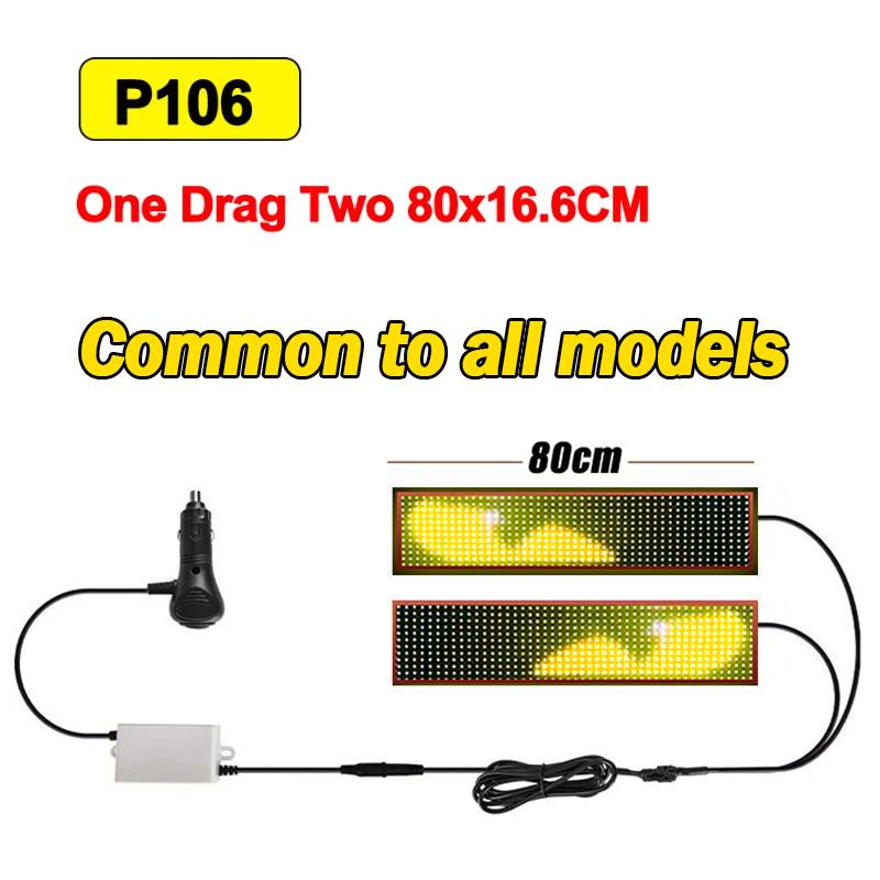 120-200cm RGB LED Car Matrix Pixel Panel Waterproof Display Screen Flexible Dynamic Demon Eyes Lamp Decorative Night Light