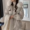 New Design Winter Korean Fashion Women Overcoat Vintage Aesthetic Loose Thick Coat Female Hoodie Casual Warm Elastic Waist Long Sleeve