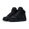 (GS) Nike Court Borough Mid 'Triple Black' Kids' 839977-001