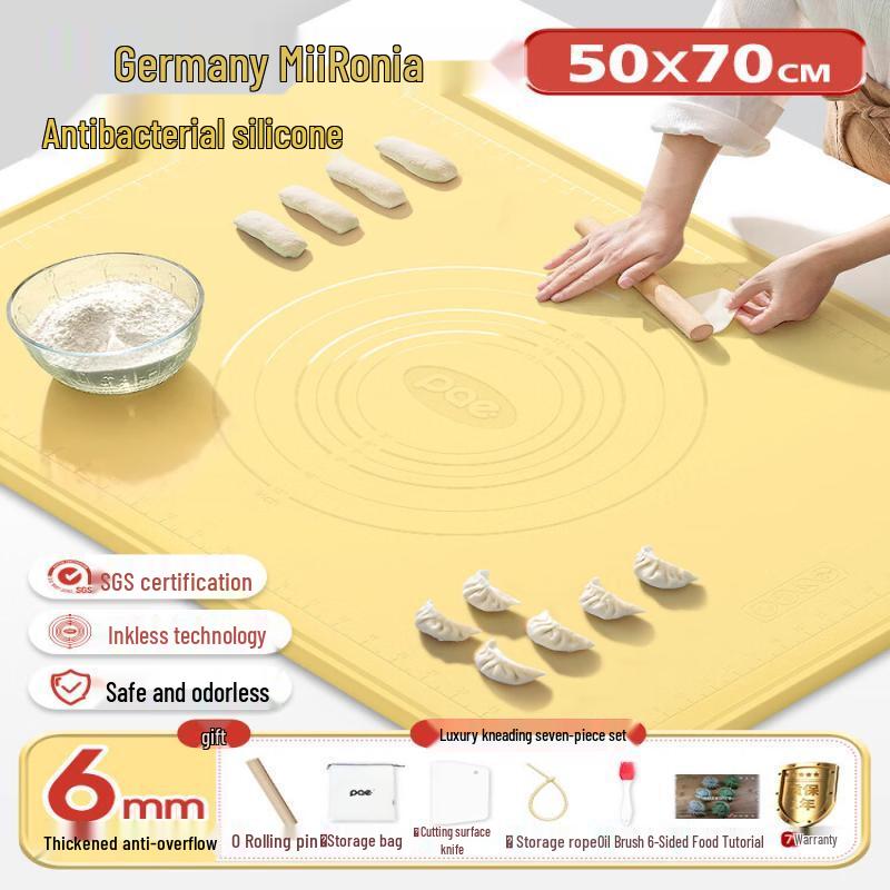 Thickened Food-Grade Silicone Kneading and Baking Mat