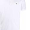 Polo Ralph Lauren SS22 Solid Plain Knit Short Sleeve Polo Shirt Men Tops White 710713130-003