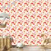 Teddy Bears and Hearts Cream and White Wallpaper for Living Room and Bedroom 50x1000