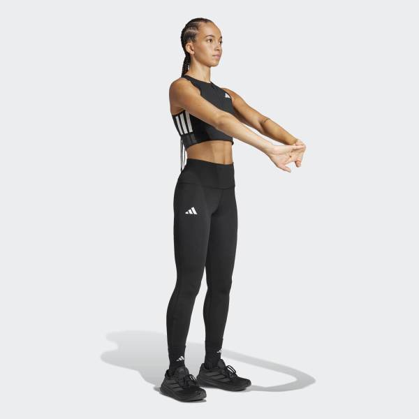 AdidaS Women S Non Sticky Cool Adizero Running Gel Pocket Crop Top  Jn... 