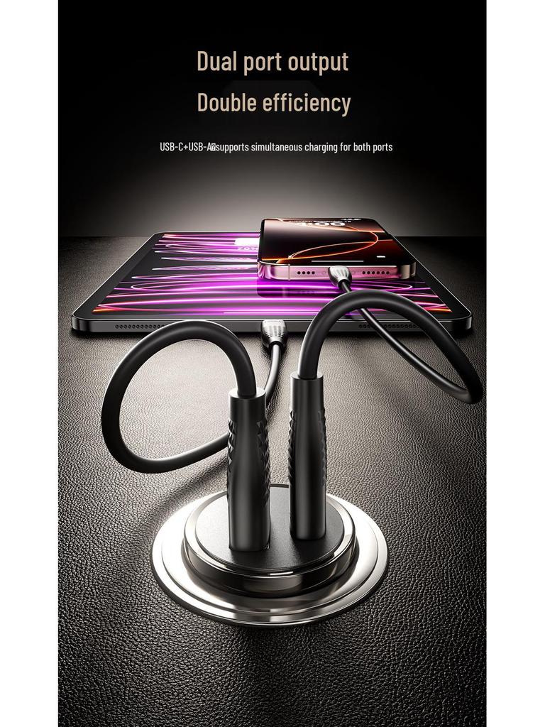 Tuqi Dual USB Car Charger 30W - Fast Charging 20W Converter for Cigarette Lighter Port