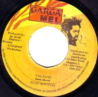 7inch Record BUJU BANTON - Talking NONE Garga Mel 1997 Jamaica Reggae, Ska & Dub Used