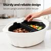 Cooker Divider Insert for 6-8 Quart Oval Crock Pot, Reusable Heat Resistant Liners, Cook Two Meals At Once Without