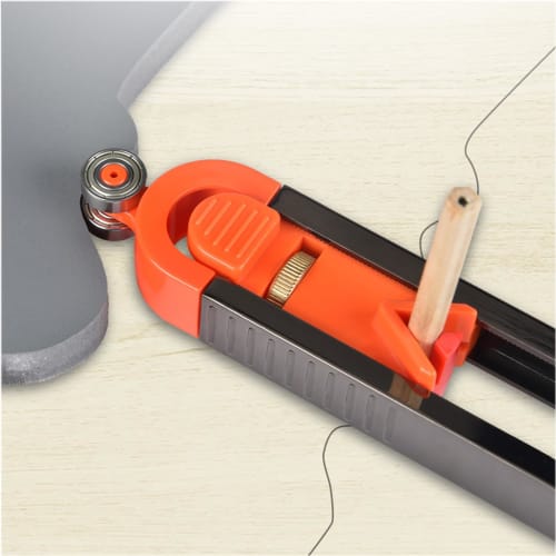 Latikaly Scribing Ruler, Irregular Shape Woodworking Measuring Gauge, Contour Gauge with Lock, Adjustable Precision, Profile Measuring Gauge, Contour