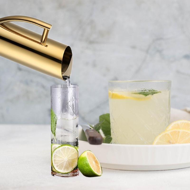 Drink Dispensers Cold Kettles Beverage Container Stainless Steel Pitcher Large Water Kettles Suitable for Gatherings
