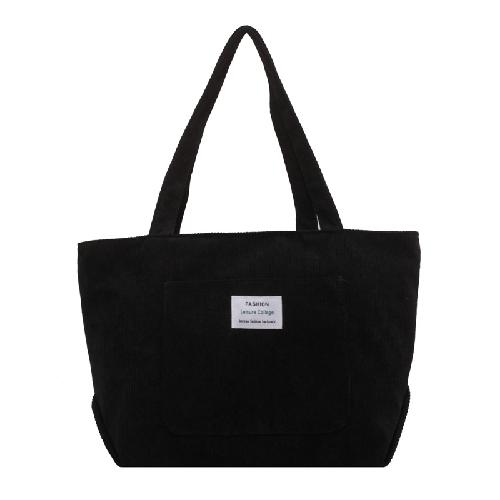 

Women Large Capacity Corduroy Studnet Totes Book Storage Bag Female Travel Handbags Girl Shopping Case рожевий