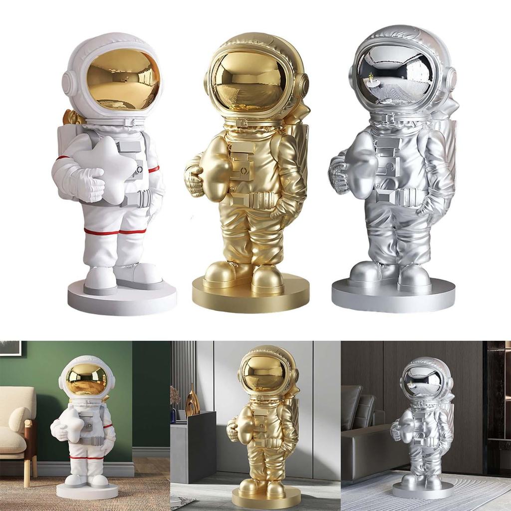 Astronaut Statue Outer Space Art Creative Collectible Crafts Gifts Spaceman