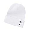 1pc Winter Knitted Cap Soft Warm Ski Hat Unisex Autumn Winter Warm Casual Hats Crochet Embroidery Cap