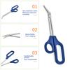 Toenail Scissor High Precision Cleaning Dirt Rust-Proof Easy Grip Long Handled Toenail Clippers