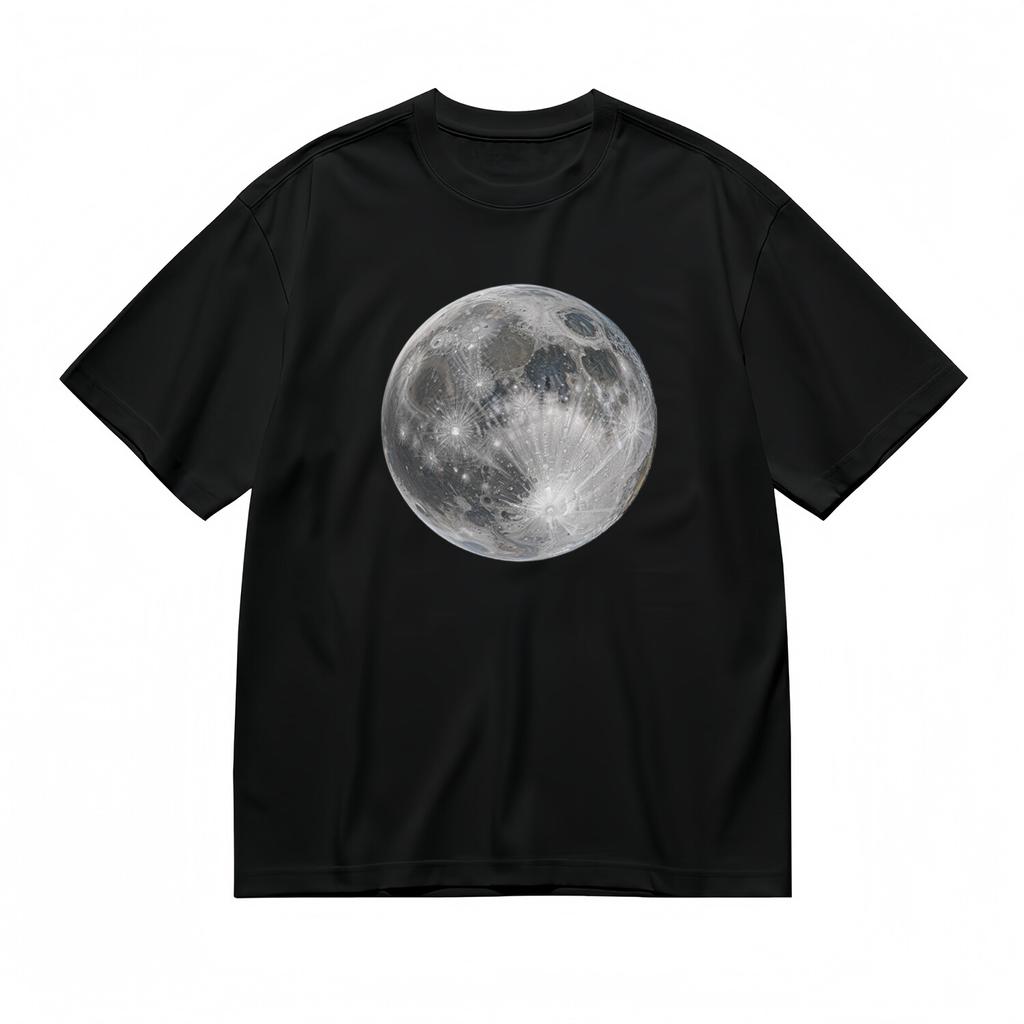 Men's Comfortable Classic T-Shirt Mens Womens Tees Top Astronomy Inspired Lunar Design Tee White Tops