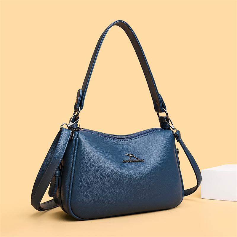 Women's PU Shoulder Bag Vintage Middle-aged Mother Bag Commuter Crossbody Bag