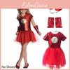 Bsrlons Halloween Flash Girl Children's Role-playing Costume Cosplay Stage Performance Dress
