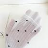 Women's Short Socks, Thin Breathable Solid Color Cotton Socks, Women's Spring and Summer Heart-shaped Mesh Boat Socks