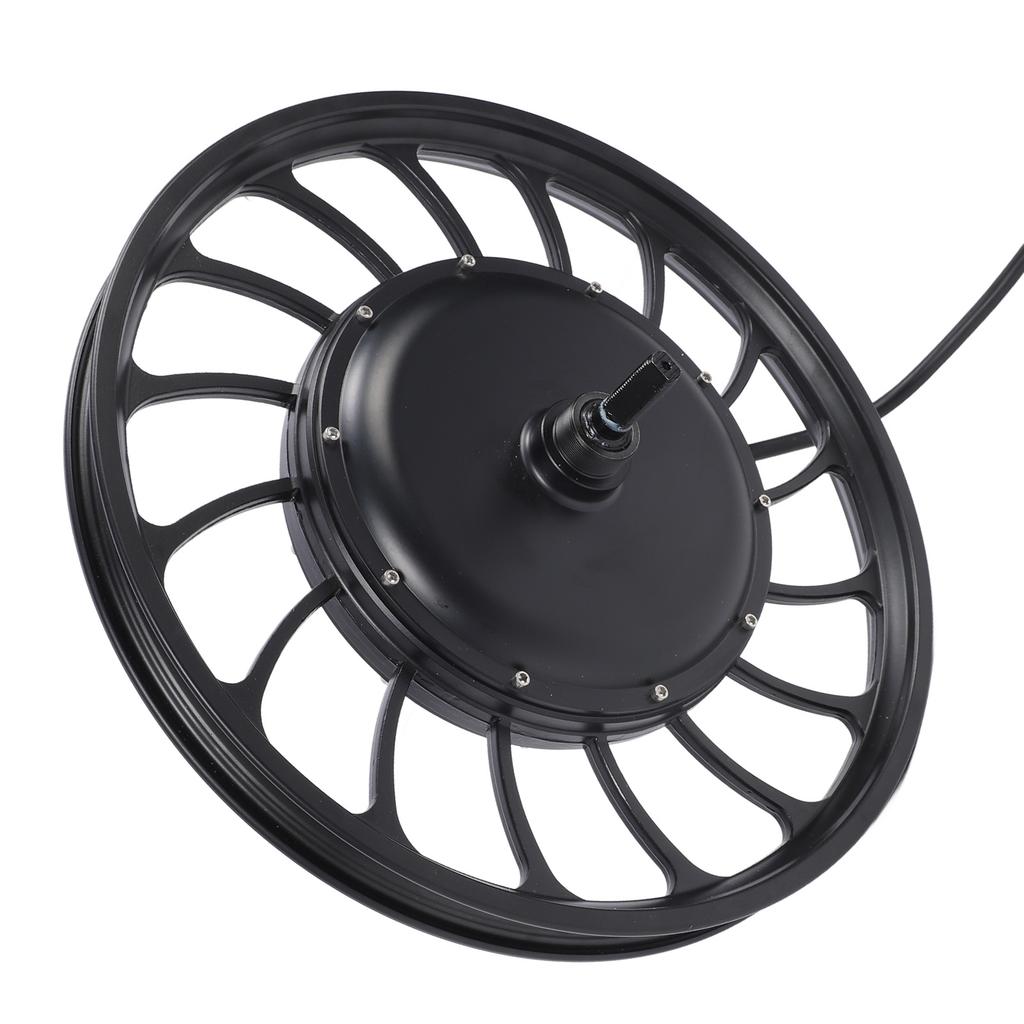 20 Inch Rear Drive Hub Motor 48V to 72V 1500W to 2500W Double Hall Sensor Brushless Gearless Hub Motor for Electric