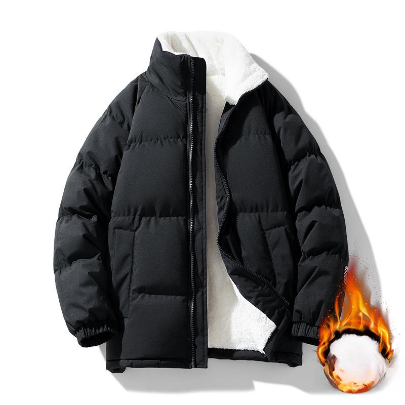 Chaqueta Acolchada con Cuello Alto para Hombre Otoño e Invierno Nueva Chaqueta Acolchada Gruesa a Prueba de Frío para Niños