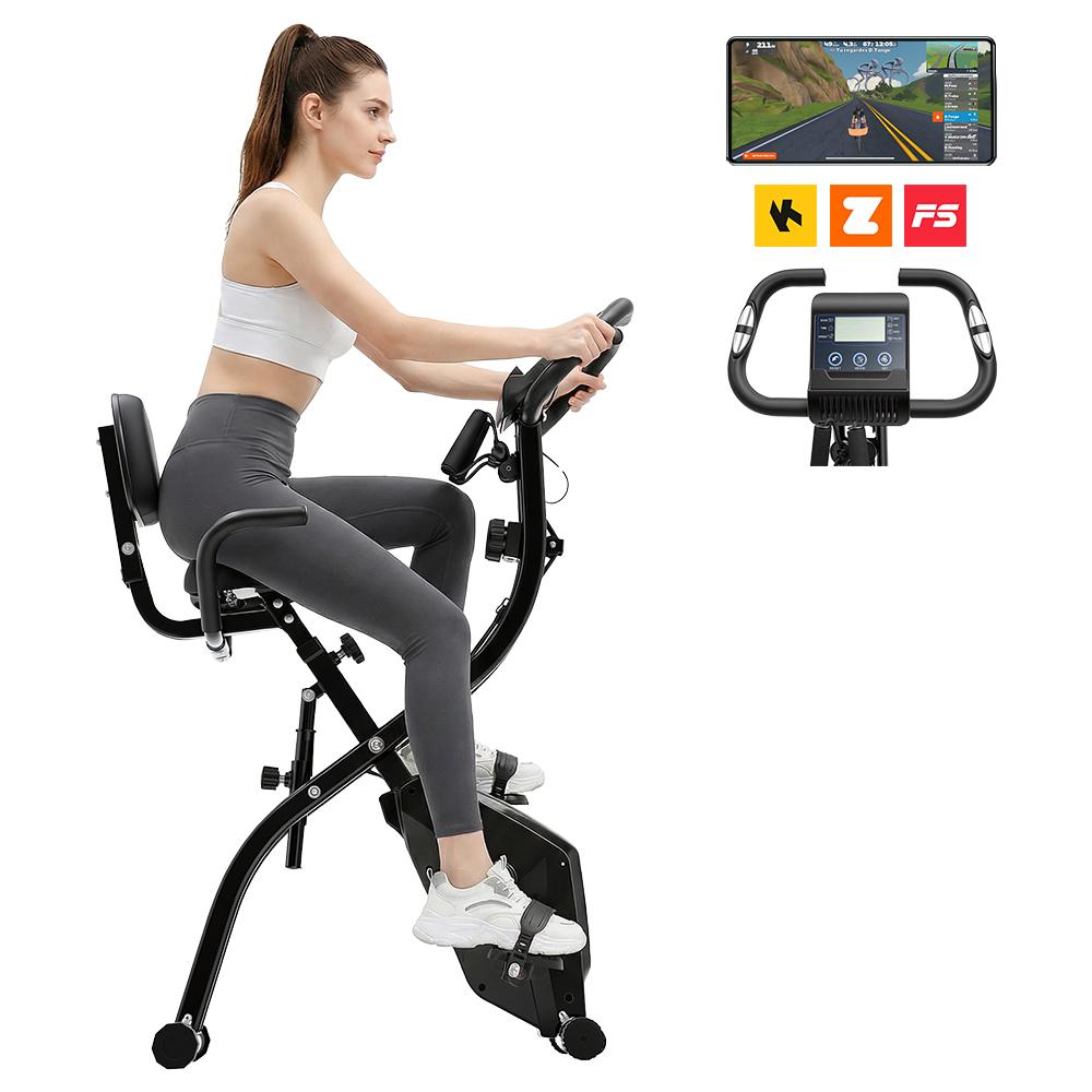 Formile - YZJ - 501 Exercise Bike, Home Fitness Recumbent Bike with 16 Resistance Levels, LCD Display,Ergonomic Design