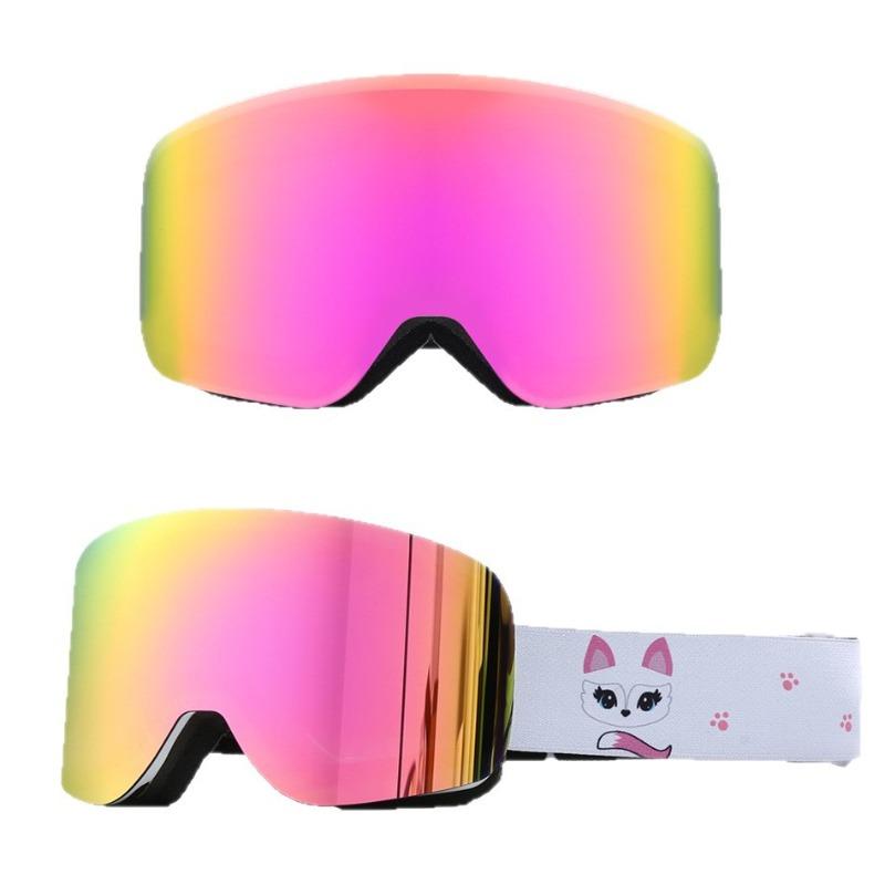 Comprehensive REVO True Film Ski Glasses Double-layer Anti-fog and Anti-snow Blindness Goggles Snow Goggles Card Myopia/HX16