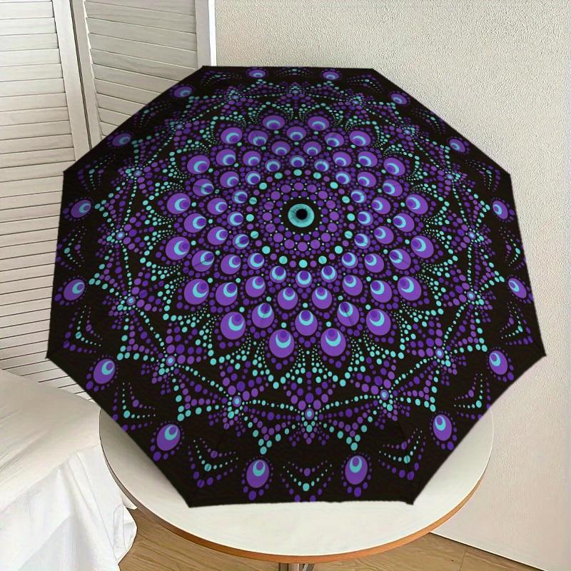 1pc Mandala Pattern Print Umbrella , Multi-functional Umbrellafor Men & Women, Valentine s Day Gift0817122