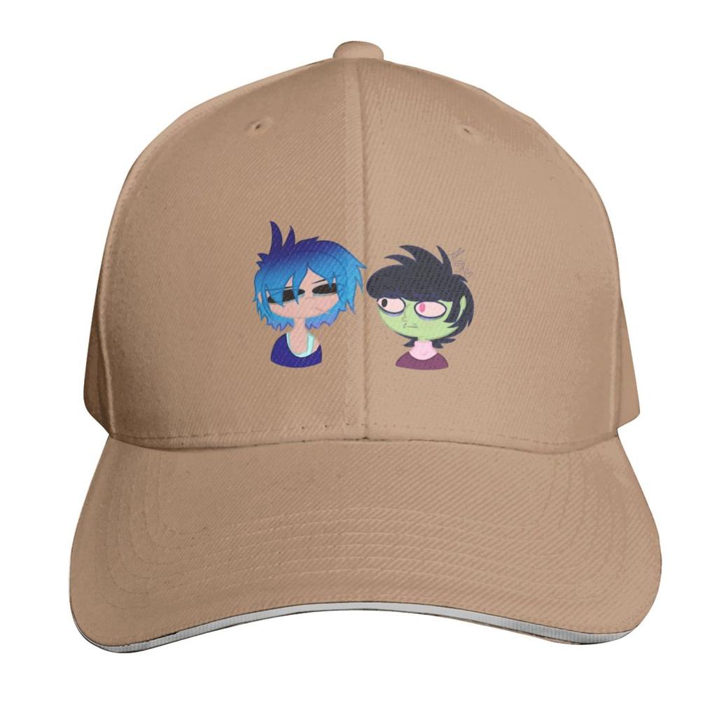 2D and Murdoc Scribble Baseball Cap Lightweight Packable Gift for Him Her Casual Daily Wear