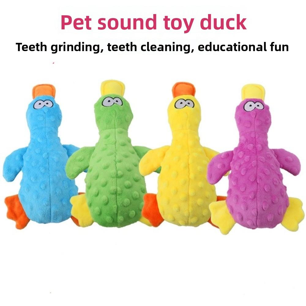 Interactive Durable Dog Toy Soft Dog Chew Toys Cute Plush Duck Sound Toy for Cats And Dogs