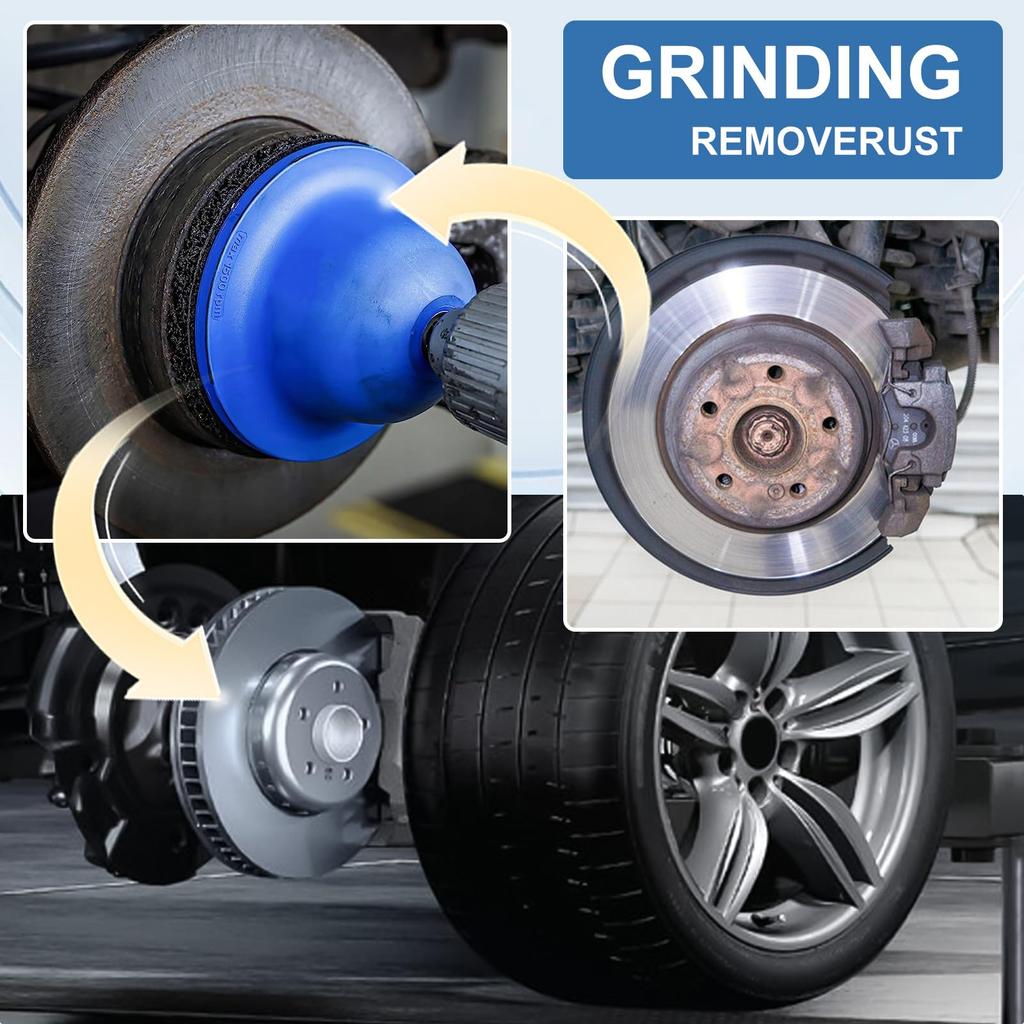 Radnaben-Schleifer Reinigungsrotor Radnaben-Schleifer Rostschleifen / Reinigen Rotor / Felgenoberfläche 150mm für Akku-/Luftbohrer