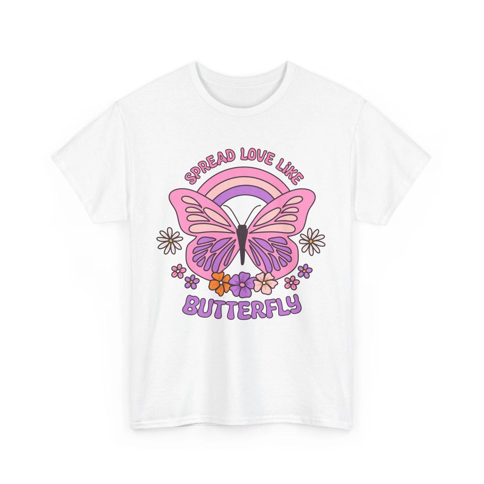 Spring Butterfly T-Shirt | Nature Beauty & Spread Love Like Butterfly Shirt S