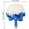 Hand Flower Toss Rose Wedding Pe Foam Simulation Bouquet Sparkling Rhinestone Jewelry Hand Flower Toss Bouquet Diamond
