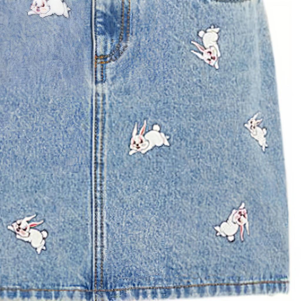 COACH X White Rabbit FW22 Denim Short Skirts Women's CG252-BL-MC