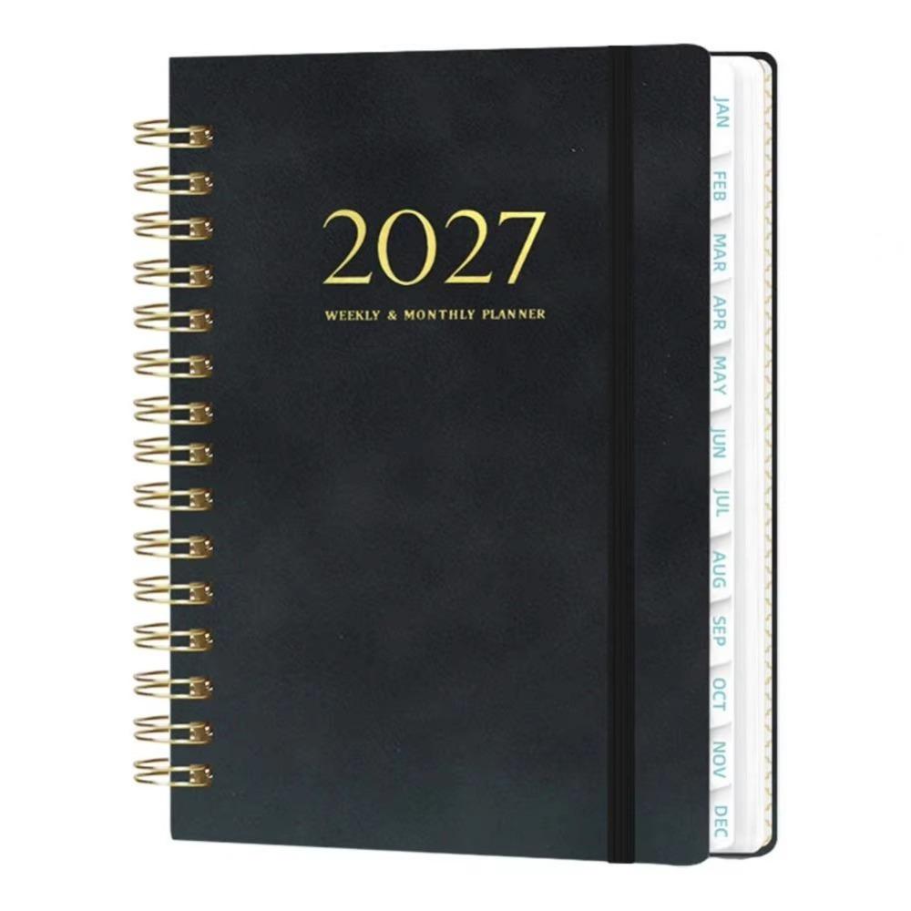 Thick Pages 2027 Weekly Planner Lightweight Spiral Planner 365-day Schedule Notebook  Work