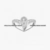 Mei Family Pear-Shaped Women's Fiery Water Drop Diamond Ring - High-End European & American Style