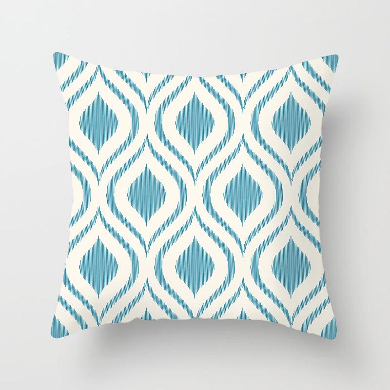American Pattern Geometric Pillowcase Home Sofa Cushion Pillowcase