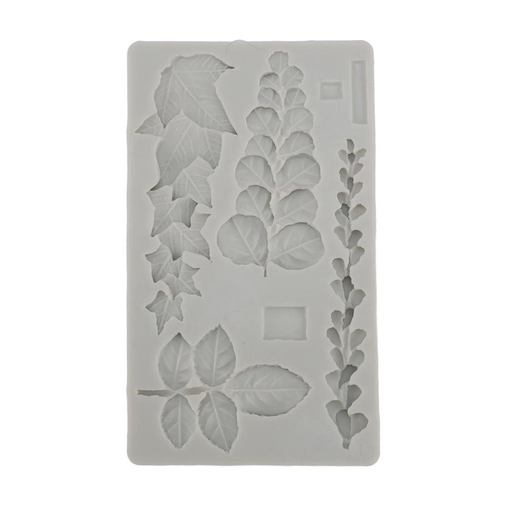 Leaf Silicone Molding Multifunctional Non Stick Easy Demoulding Leaves Molding Tray for Decors Cakes