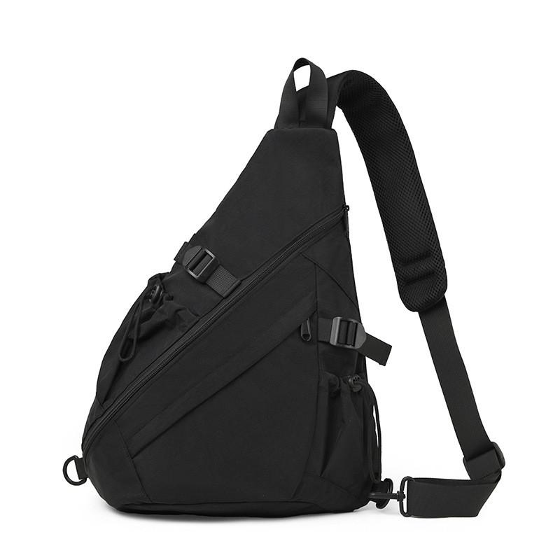 Borsa a tracolla da uomo impermeabile in nylon con espansione della capacità per viaggi casual