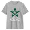Kingdom Of Morocco Flag TShirts Men  Casual 100 Cotton Tees O Neck Short Sleeve T Shirts UniqueClothes